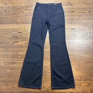 Level 99 Tanya Flare High Rise Jeans Womens 27 Dark Indigo Denim Stretch